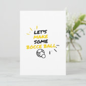 Makers van de Bocce-bal sport Feestdagenkaart (Staand voorkant)