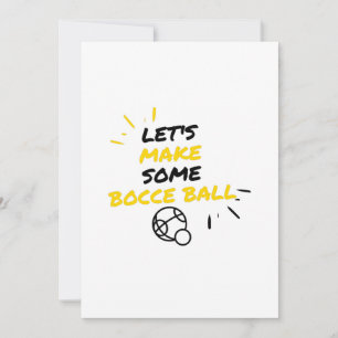 Makers van de Bocce-bal sport Feestdagenkaart