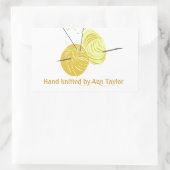 #makersmovement Handgemaakt breien Rechthoekige Sticker (Tas)