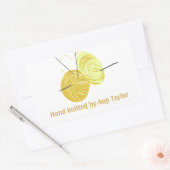 #makersmovement Handgemaakt breien Rechthoekige Sticker (Envelop)