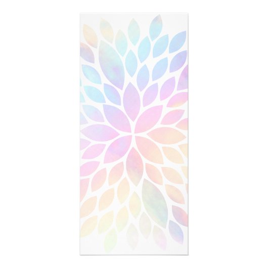 makeukenkunstenaar faux holographic dahlia reclamekaart (Achterkant)