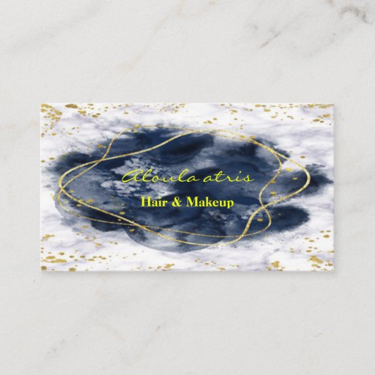 makeukenkunstenaar goudmarmer Abstract Busi Visitekaartje (Voorkant)