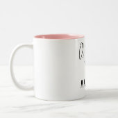 Makeup, altijd denken over Makeup Tweekleurige Koffiemok (Links)