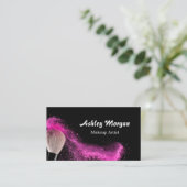 Makeup Artiest Brush Powder Fashionable Black Whit Visitekaartje (Staand voorkant)