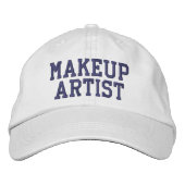 Makeup Artiest Embroed Text Geborduurde Pet (Voorkant)