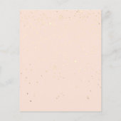 Makeup artiest Glitter Gold Confetti Price List Li Flyer (Achterkant)