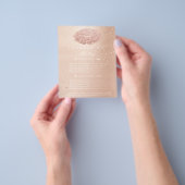 Makeup artiest Glitter Gold Confetti Price List Li Flyer (Hand)