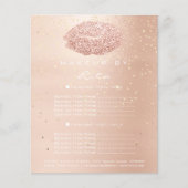 Makeup artiest Glitter Gold Confetti Price List Li Flyer (Voorkant)