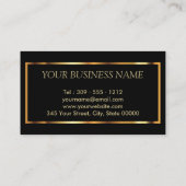 Makeup-artiest met Red- en Chevron Gold-accessoire Visitekaartje (Achterkant)