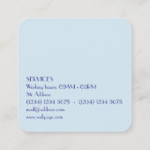 Makeup artiest reus text letters cover vierkante visitekaartje (Achterkant)