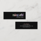 Makeup artiest/schoonheidssalon visitekaartje (Voorkant / Achterkant)