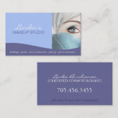 Makeup artiest ~ Sjabloon zakelijke kaart Visitekaartje (Voorkant / Achterkant)