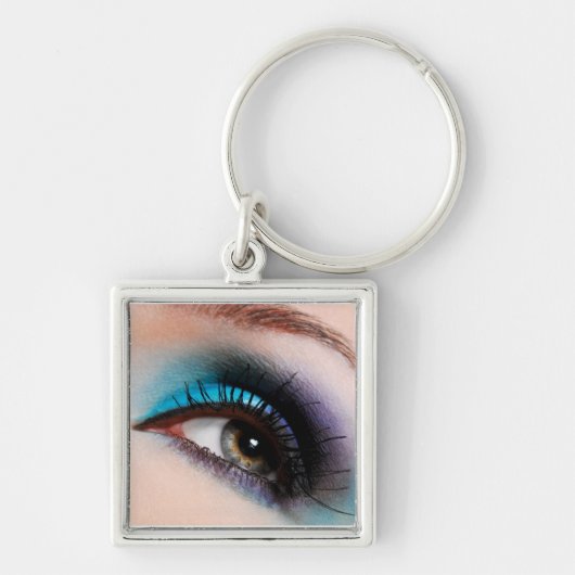 Makeup artiest sleutelhanger-aqua sleutelhanger (Voorkant)
