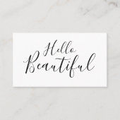 Makeup artiest/visitekaartje met haarstylist trend visitekaartje (Voorkant)