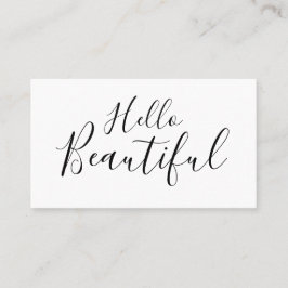 Makeup artiest/visitekaartje met haarstylist trend visitekaartje