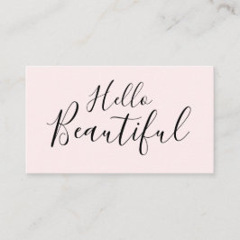 Makeup artiest/visitekaartje met haarstylist trend visitekaartje