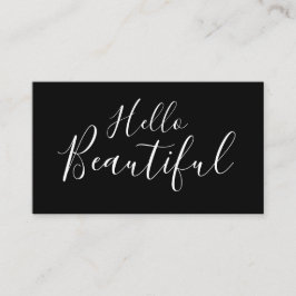 Makeup artiest/visitekaartje met haarstylist trend visitekaartje