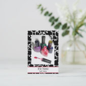 Makeup artiest Visitekaartjes (Staand voorkant)