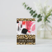 Makeup artiest Visitekaartjes (Staand voorkant)