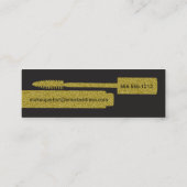 Makeup artiest visitekaartjes glitter-look gold (Achterkant)