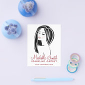 Makeup artiest Woman Face long eyelashes branding Flyer (Enkel)