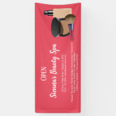 Makeup-artiesten Spandoek (Verticaal)