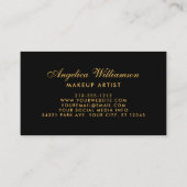 Makeup Artist 3 Foto Gold Visitekaartje (Achterkant)