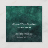 Makeup Artist Abstract Square Visitekaartje (Achterkant)