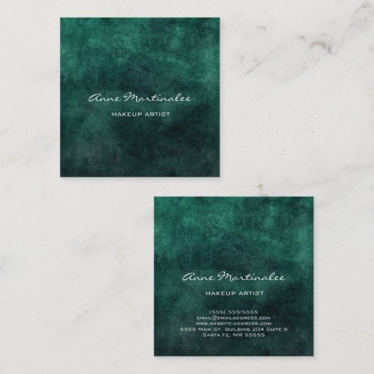 Makeup Artist Abstract Square Visitekaartje (Voorkant / Achterkant)