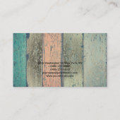 Makeup Artist Abstract Wood Professional Trendy Visitekaartje (Achterkant)