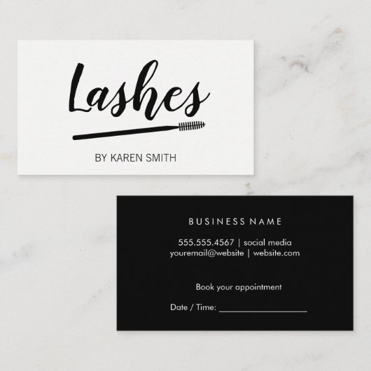 Makeup Artist Afsprakenkaartje (Voorkant / Achterkant)