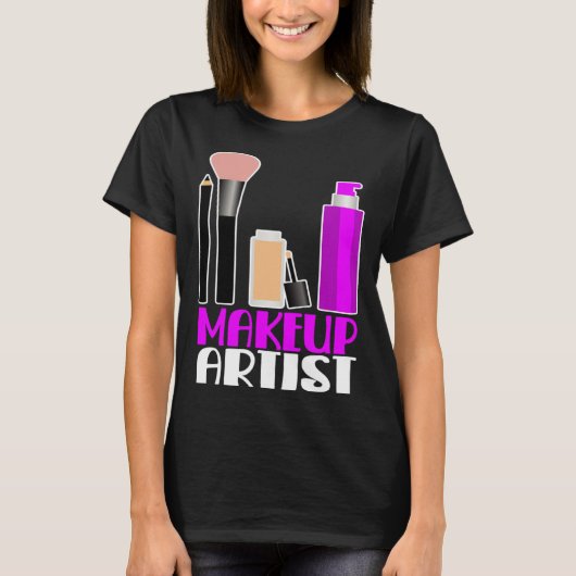 Makeup artist beautician cosmetics t-shirt (Voorkant)