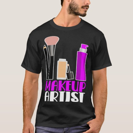 Makeup artist beautician cosmetics t-shirt (Voorkant)