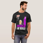 Makeup artist beautician cosmetics t-shirt (Voorkant volledig)