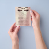 Makeup Artist Beauty Brown Lashes Flyer Roos Spark (Hand)