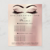 Makeup Artist Beauty Brown Lashes Flyer Roos Spark (Voorkant)