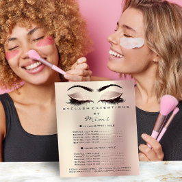 Makeup Artist Beauty Brown Lashes Flyer Roos Spark