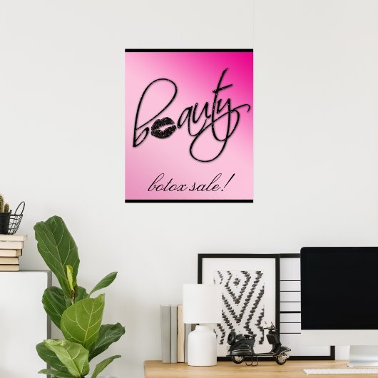 Makeup Artist Beauty Cosmetic Retail Salon Poster (Thuiskantoor)