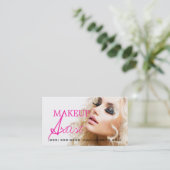 Makeup Artist Beauty Cosmetology Salon Visitekaartje (Staand voorkant)