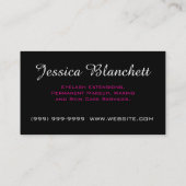 Makeup Artist Beauty Cosmetology Salon Visitekaartje (Achterkant)