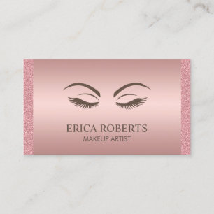 Makeup Artist Beauty Girl Roos Gold Benoeming Afsprakenkaartje