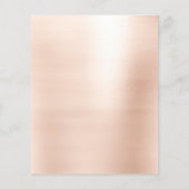 Makeup Artist Beauty Glitter Flyer Price List Roos (Achterkant)