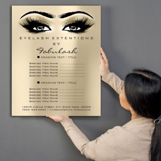 Makeup Artist Beauty Lash Glitter Flyer Eyes