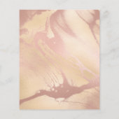 Makeup Artist Beauty Lash Gold Glitter Flyer Marbl (Achterkant)