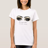 Makeup Artist Beauty Lash Studio Sepia Eyes T-shirt (Voorkant)