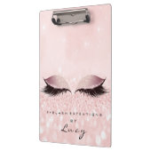 Makeup Artist Beauty Lashes Glitter Pink Eyes Klembord (Links)