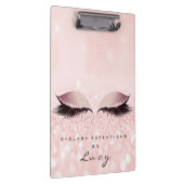 Makeup Artist Beauty Lashes Glitter Pink Eyes Klembord (Rechts)