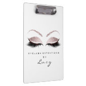 Makeup Artist Beauty Lashes Glitter Pink White Klembord (Rechts)