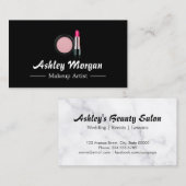 Makeup Artist Beauty Lipstick Blush Powder Logo Visitekaartje (Voorkant / Achterkant)