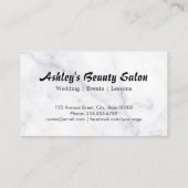 Makeup Artist Beauty Lipstick Blush Powder Logo Visitekaartje (Achterkant)